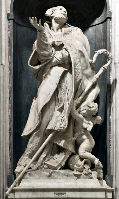 Sint Alexander Sauli (Beeldhouwwerk) door Pierre Puget