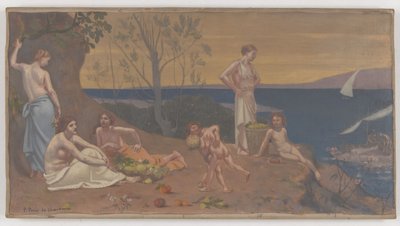 Lieflijk land door Pierre Puvis de Chavannes