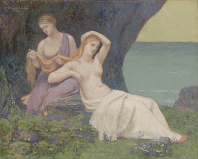 In de Heide door Pierre Puvis de Chavannes