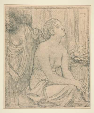 De toilet door Pierre Puvis de Chavannes