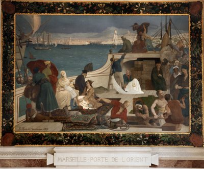 Marseille - poort naar het oosten door Pierre Puvis de Chavannes