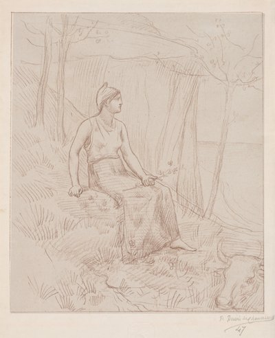 Normandië door Pierre Puvis de Chavannes