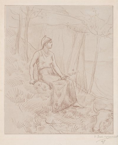Normandië door Pierre Puvis de Chavannes