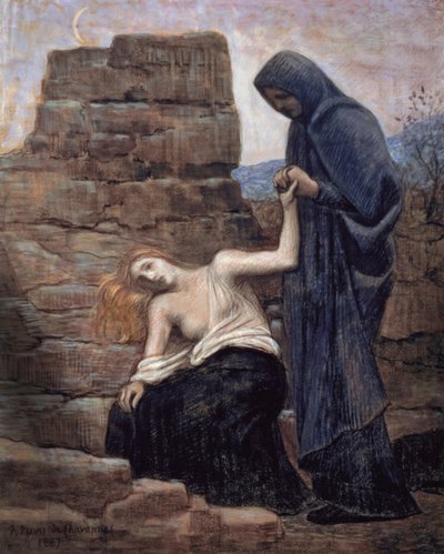 Medelijden, 1887 door Pierre Puvis de Chavannes