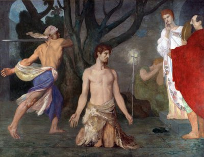 De onthoofding van Johannes de Doper door Pierre Puvis de Chavannes
