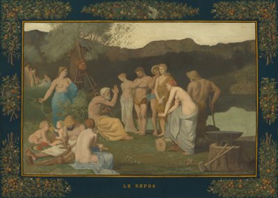 Rust, ca. 1863 door Pierre Puvis de Chavannes