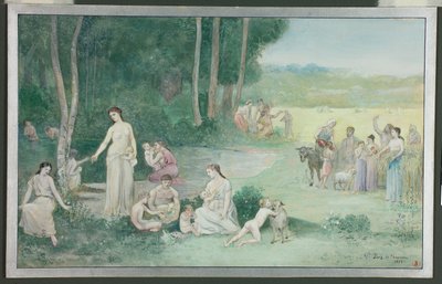 Zomer door Pierre Puvis de Chavannes