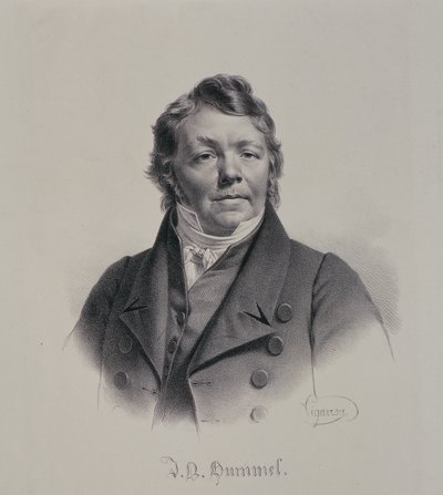 Johann Nepomuk Hummel (1778-1837) door Pierre Roch Vigneron