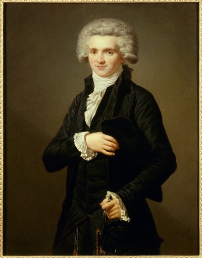 Portret van Maximilien de Robespierre in de kleding van afgevaardigde van de Derde Stand door Pierre Roch Vigneron