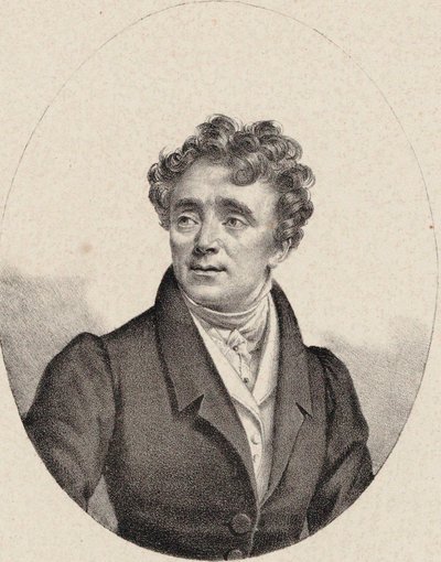 Portret van de operazanger Louis Antoine Eléonore Ponchard 1787-1866, ca. 1835 door Pierre Roch Vigneron