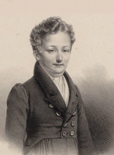 Portret van de pianist en componist Sigismund Thalberg 1812-1871, 1826 door Pierre Roch Vigneron
