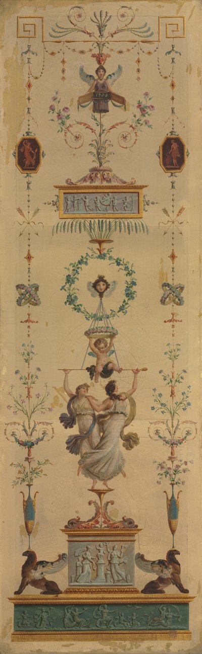 Decoratief paneel door Pierre Rousseau