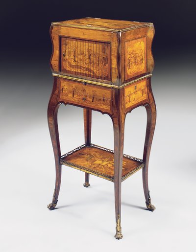 Louis XV secretaire serre-bijoux door Pierre Roussel