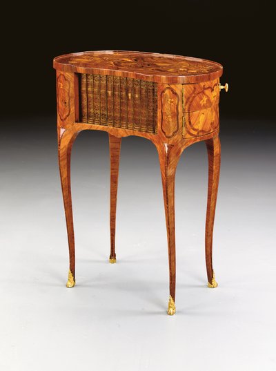 Louis XV schrijftafel, ca. 1750 door Pierre Roussel
