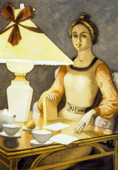 Angele, illustratie uit "Paludes" door Andre Gide door Pierre Roy