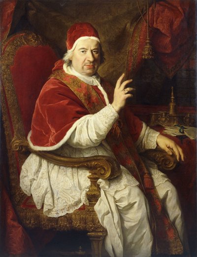 Portret van Paus Benedictus XIV door Pierre Subleyras
