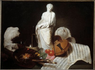 De attributen van de kunsten door Pierre Subleyras