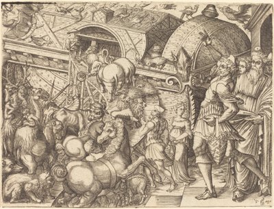 De ark van Noach door Pierre Woeiriot