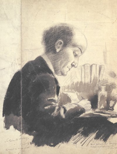 Portret van Max Jacob (1876-1944) 1917 door Pierre de Belay