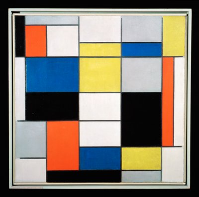 Compositie A (olieverf op doek) door Piet Mondrian