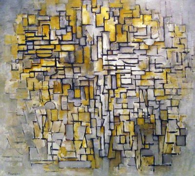Compositie Nr. VII, 1913 door Piet Mondrian