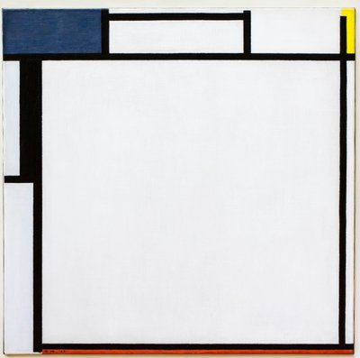 Vierkante samenstelling door Piet Mondrian