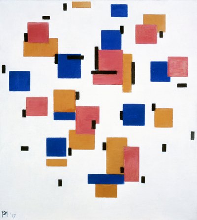 Compositie in kleur B door Piet Mondrian