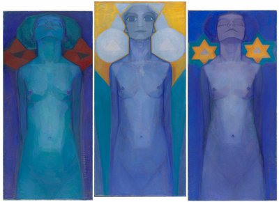 Evolutie, 1911 door Piet Mondrian