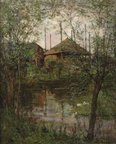 Hooiberg met Wilgenbomen, ca. 1897-98 door Piet Mondrian