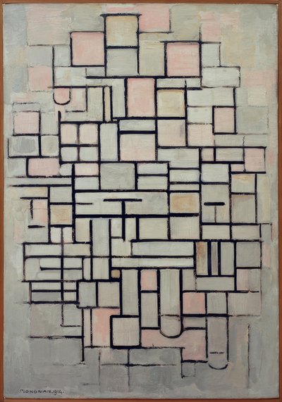 Compositie Nr. IV; Compositie 6 door Piet Mondrian