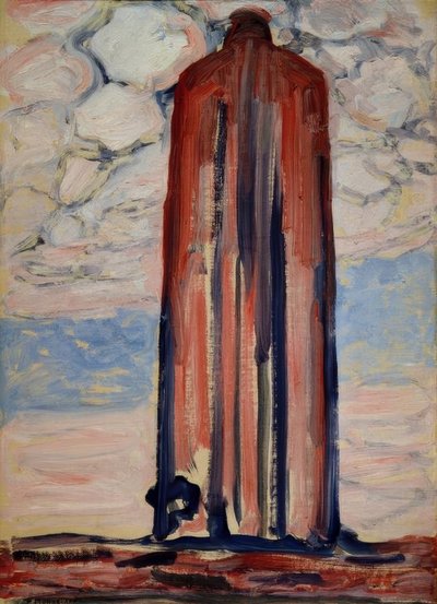 Vuurtoren in Westkapelle door Piet Mondrian