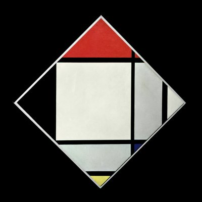 Ruit Schilderij II door Piet Mondrian