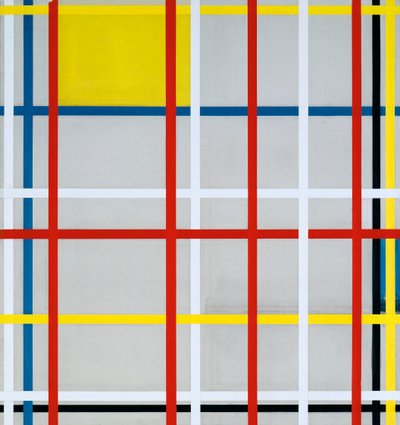 New York City, 3, 1941 door Piet Mondrian