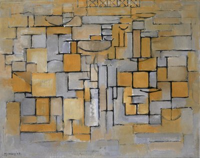 Schilderij nr. II Compositie nr. XV Compositie 4, 1913 door Piet Mondrian