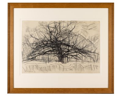 Studie voor De Grijze Boom, 1911 door Piet Mondrian