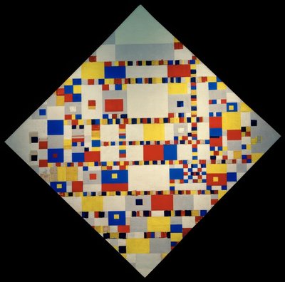 Victory Boogie Woogie door Piet Mondrian