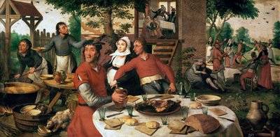 Dorpsfeest door Pieter Aertsen