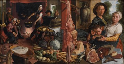 De Dikke Keuken. Een Allegorie door Pieter Aertsen