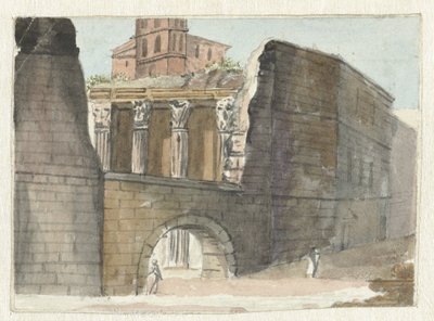 Romeinse ruïnes door Pieter Bartholomeusz. Barbiers