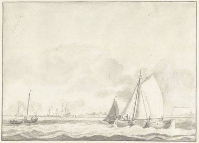 Zeegezicht door Pieter Blaauw