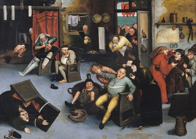 Het verwijderen van de steen der waanzin of een operatie aan het hoofd door Pieter Bruegel the Elder