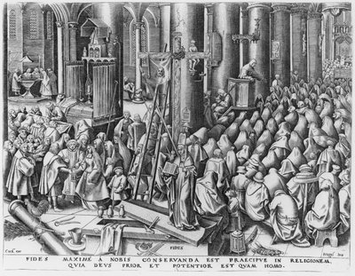 Geloof, gegraveerd door Hieronymus Cock door Pieter Bruegel the Elder