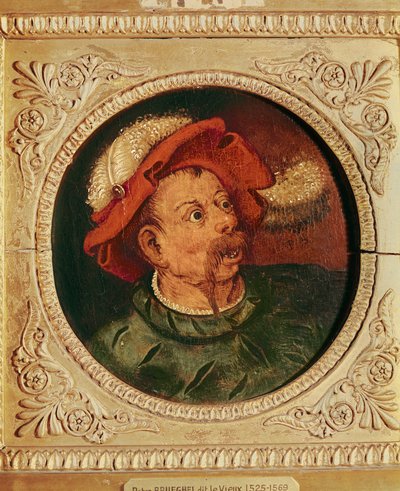 Hoofd van een Lansquenet door Pieter Bruegel the Elder