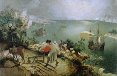 Landschap met de val van Icarus door Pieter Bruegel the Elder