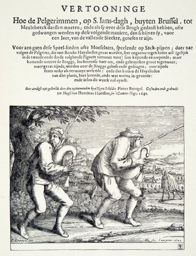De Doedelzakspelers, c.1642 door Pieter Bruegel the Elder