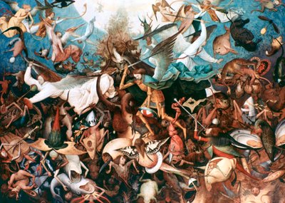 De val van de opstandige engelen, 1562 door Pieter Bruegel the Elder