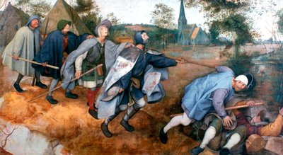 De gelijkenis van de blinden, 1568 door Pieter Bruegel the Elder