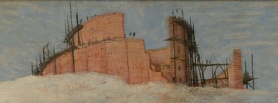 Uitsnede uit de Grote Toren van Babel in Wenen door Pieter Brueghel the Elder