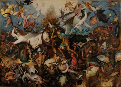 De val van de opstandige engelen door Pieter Brueghel the Elder