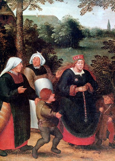 De Processie van de Bruid, c1584-1638 door Pieter Brueghel the Younger